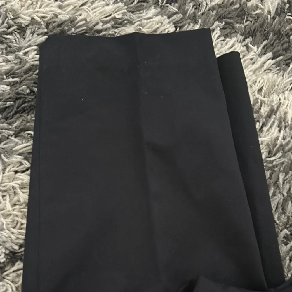Lands' End Black Dress Pants with Smooth Texture